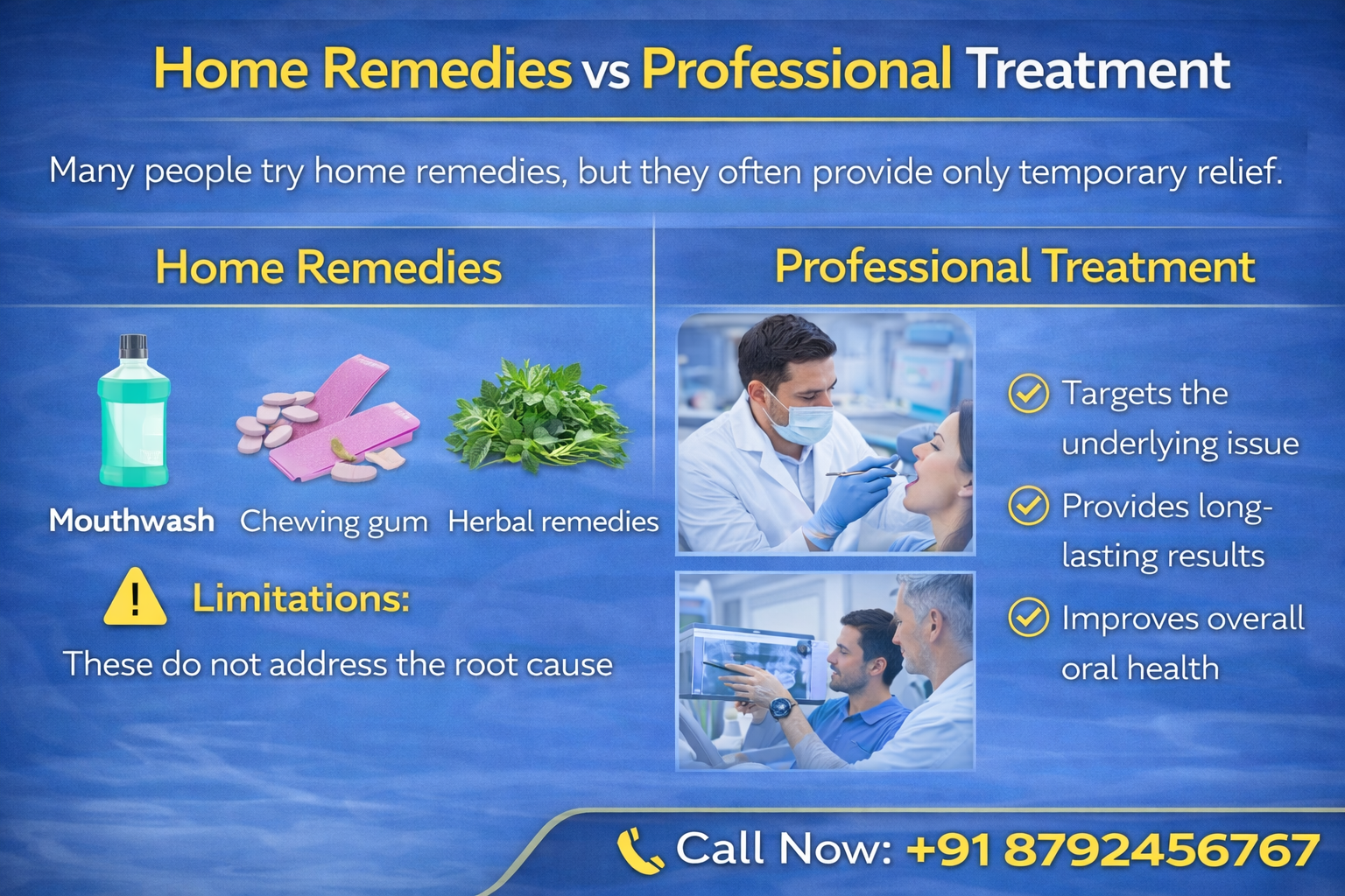 Home remedies vs professional treatment